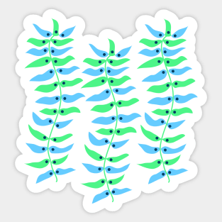 Aqua ocean animals - sea weeds Sticker